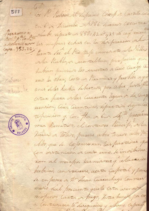 Expediente 588 / Caja 33 / F. Histórico