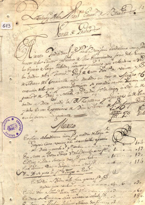 Expediente 673 / Caja 33 / F. Histórico