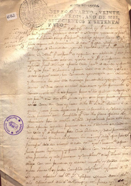 Expediente 682 / Caja 34 / F. Histórico