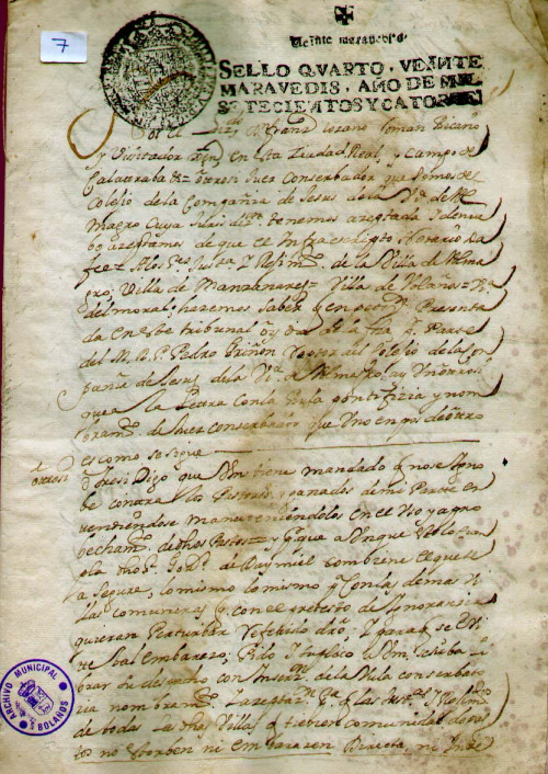 Expediente 7 / Caja 1 / F. Eclesiástico