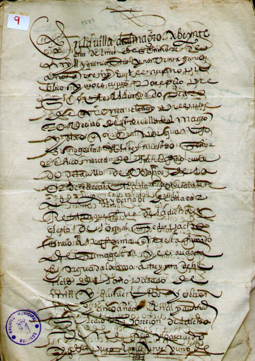 Expediente 9 / Caja 1 / F. Eclesiástico