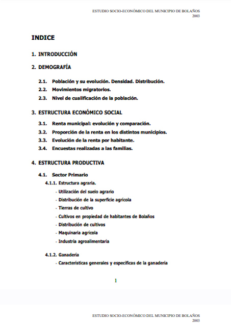 Estudio socioeconómico de 2003