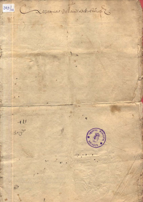 Expediente 12 / Caja 293 / F. Histórico