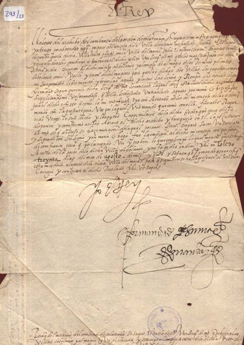 Expediente 13 / Caja 293 / F. Histórico