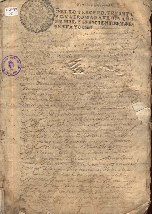 Expediente 1548/2 / Caja 311 / F. Histórico