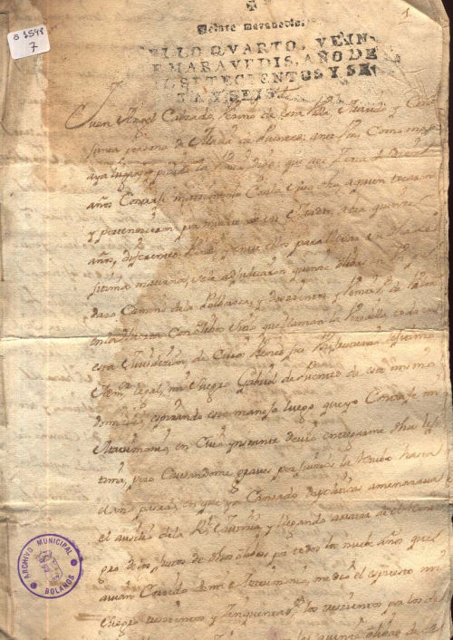 Expediente 1548/7 / Caja 311 / F. Histórico