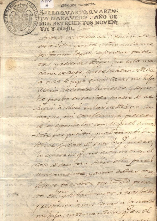 Expediente 1549/3 / Caja 311 / F. Histórico