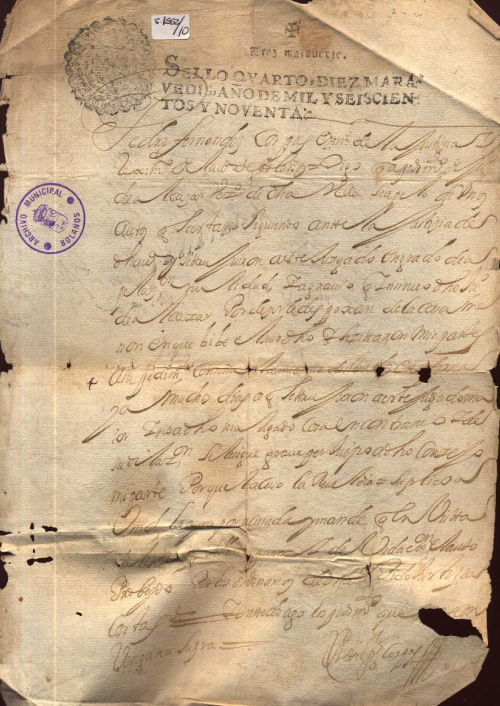 Expediente 1552/10 / Caja 316 / F. Histórico