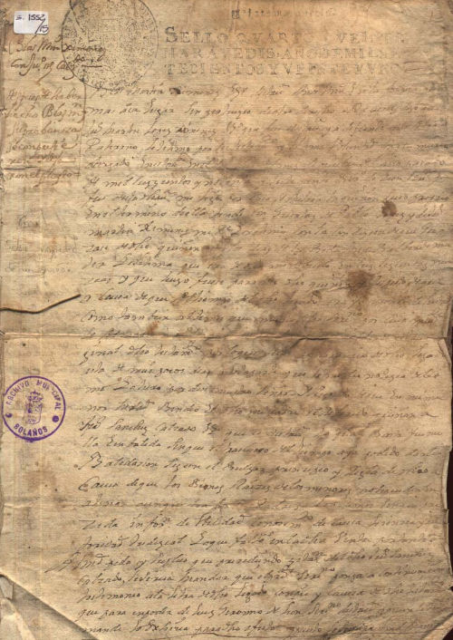 Expediente 1552/15 / Caja 316 / F. Histórico