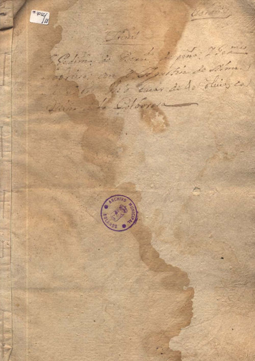 Expediente 1552/18 / Caja 316 / F. Histórico