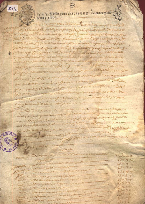 Expediente 2 / Caja 309 / F. Histórico