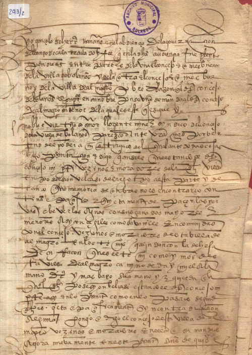 Expediente 2 / Caja 293 / F. Histórico