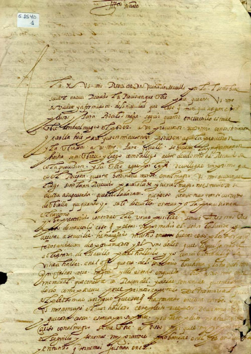 Expediente 1540/1 / Caja 287 / F. Histórico