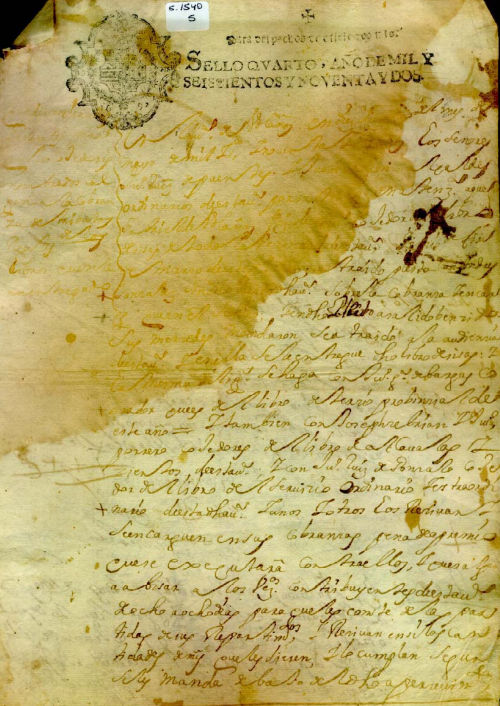 Expediente 1540/5 / Caja 287 / F. Histórico