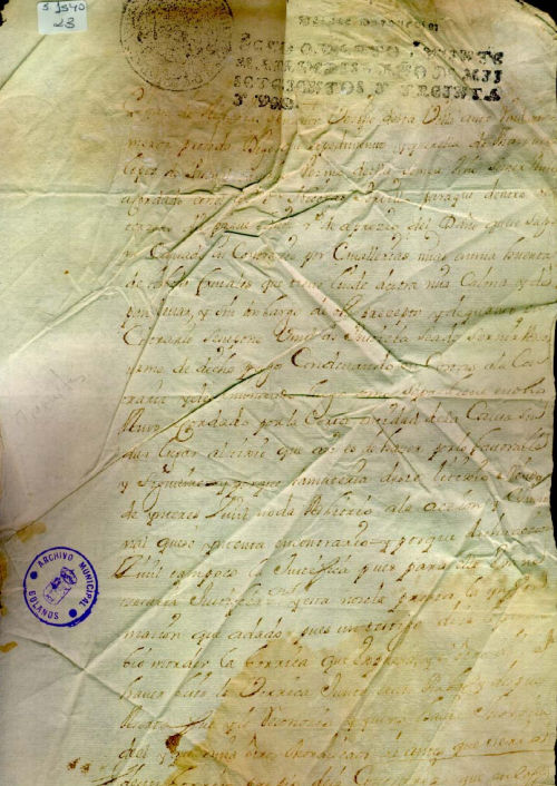 Expediente 1540/23 / Caja 287 / F. Histórico