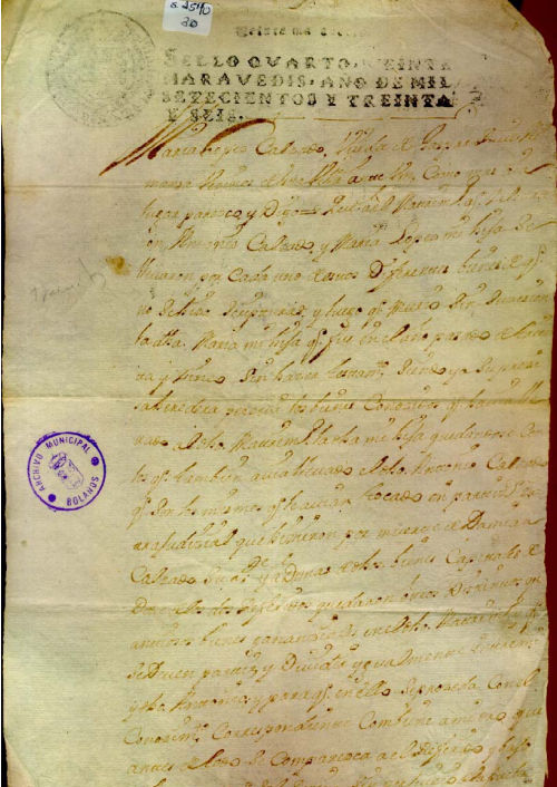 Expediente 1540/30 / Caja 287 / F. Histórico