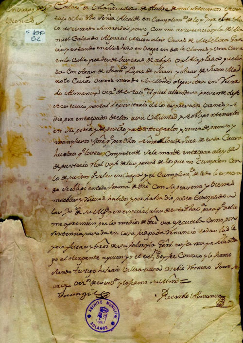 Expediente 1540/52 / Caja 287 / F. Histórico