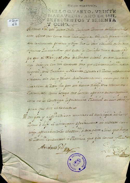 Expediente 1540/67 / Caja 287 / F. Histórico