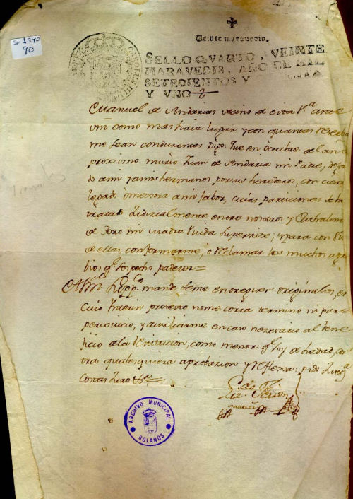 Expediente 1540/90 / Caja 287 / F. Histórico Expediente 1540/90 / Caja 287 / F. Histórico