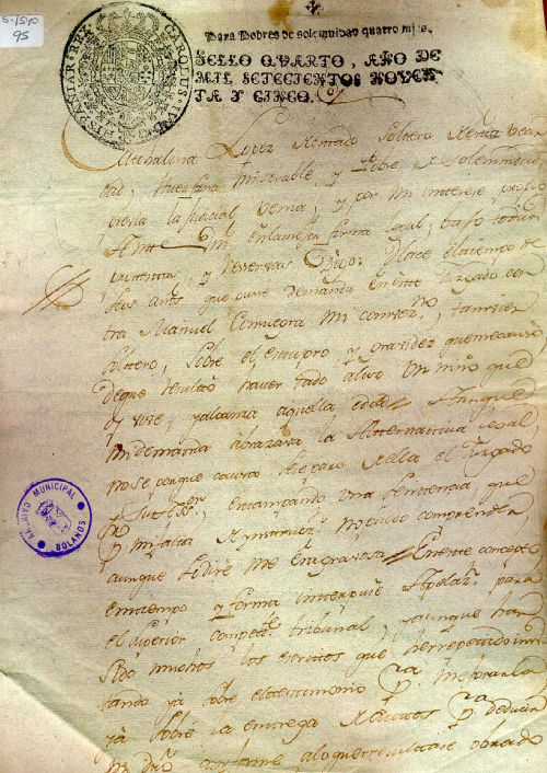 Expediente 1540/95 / Caja 287 / F. Histórico