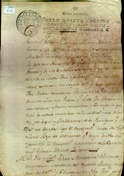 Expediente 1540/111 / Caja 287 / F. Histórico