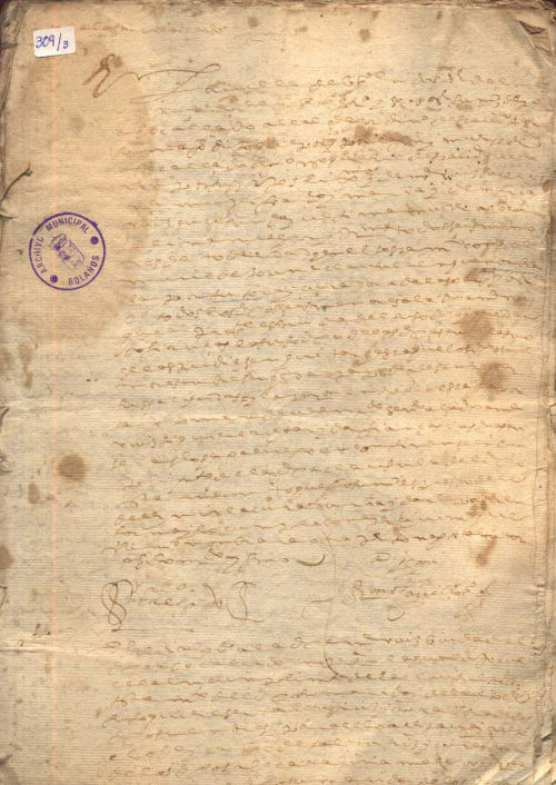 Expediente 3 / Caja 309 / F. Histórico