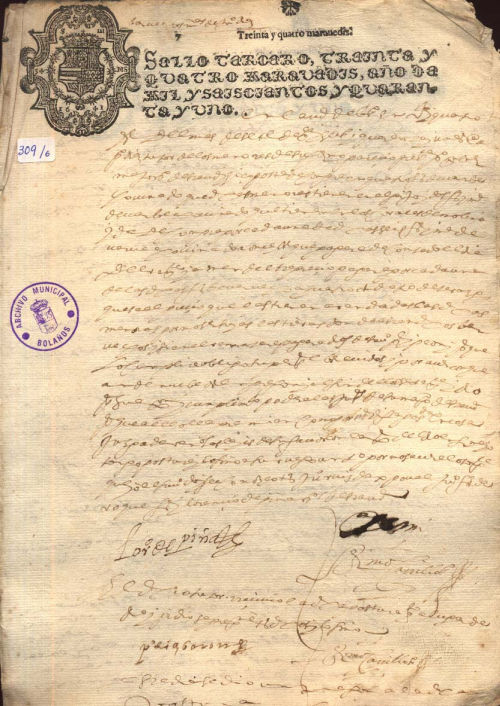 Expediente 6 / Caja 309 / F. Histórico