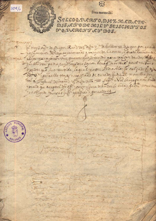 Expediente 7 / Caja 309 / F. Histórico