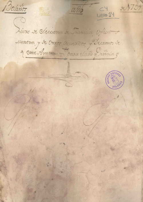 Libro de Actas de 1791