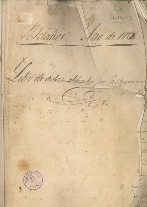 Libro de Actas de 1853