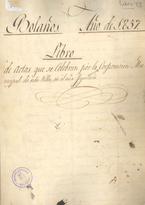 Libro de Actas de 1857