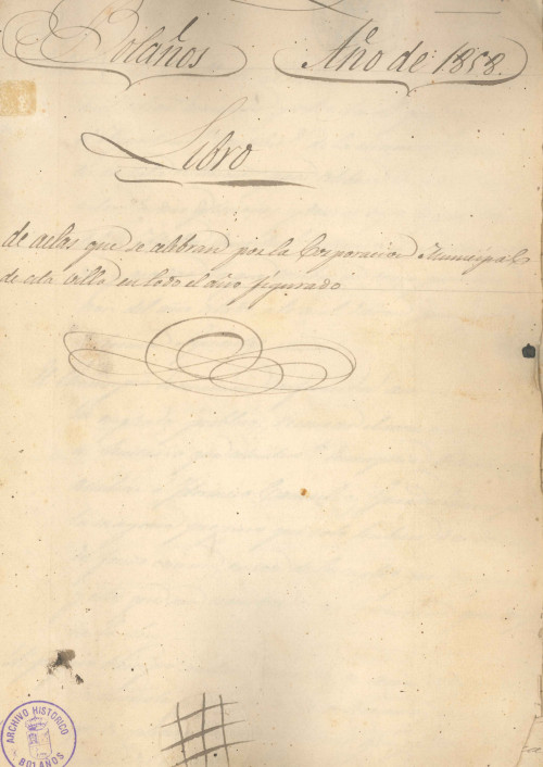 Libro de Actas de 1858