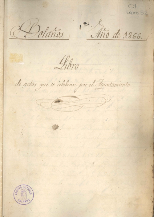 Libro de Actas de 1866