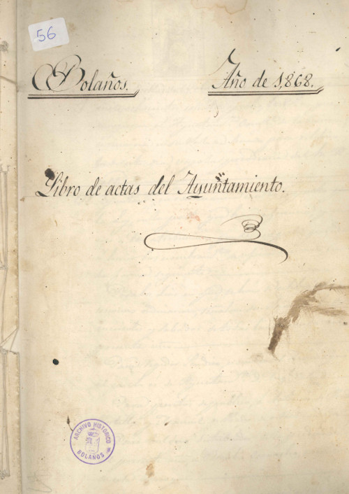 Libro de Actas de 1868