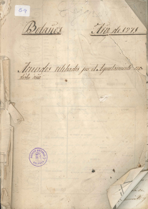 Libro de Actas de 1871