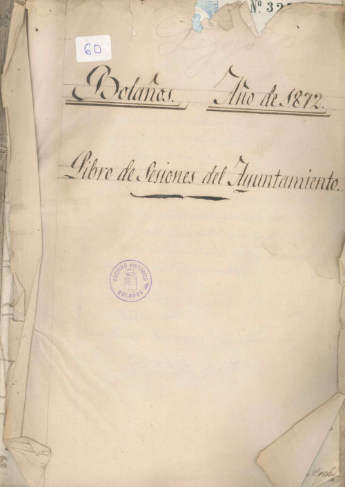 Libro de Actas de 1872