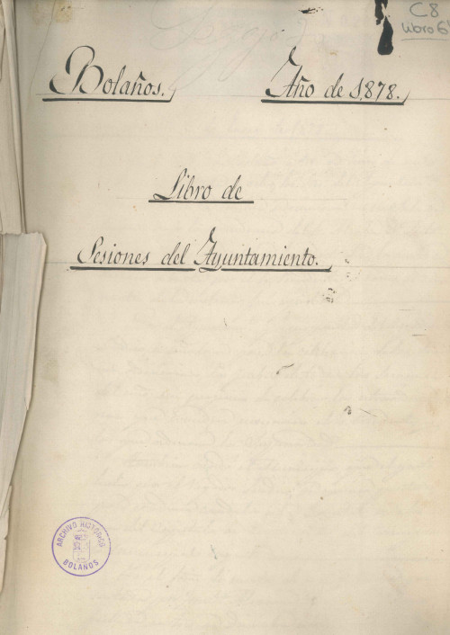Libro de Actas de 1878