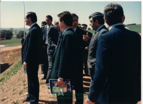 1990, Visita de José Bono e Inauguración de la Planta Depuradora-2