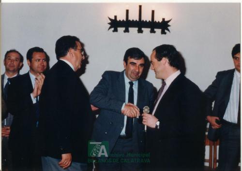 1990, Visita de José Bono e Inauguración de la Planta Depuradora-3