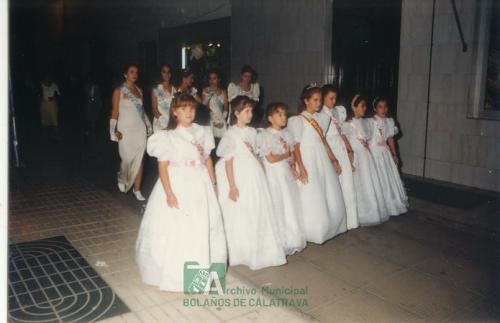 1995, Feria del Cristo, Coronación de Reina y damas (1)