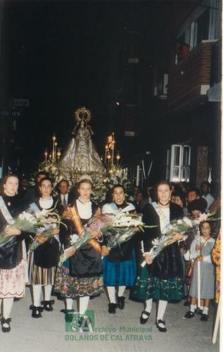 1995, Feria del Cristo, Procesión de la Virgen del Monte (4)