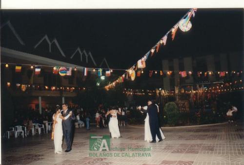 1995, Feria del Cristo, Verbena y baile en la plaza (14)