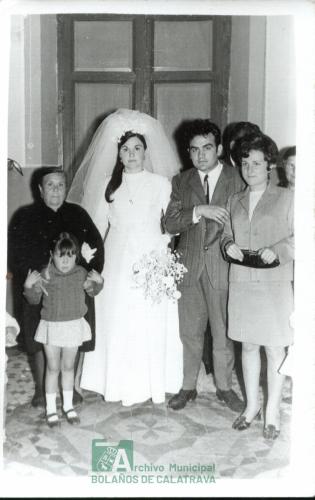 Retrato de boda, año 1972