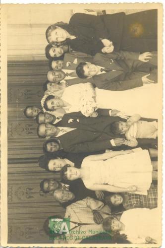 Retrato de boda familiar