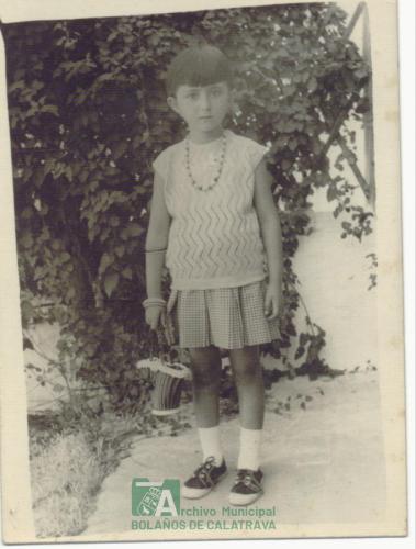 Retrato de niña, Puri Díaz Zarco, año 1965